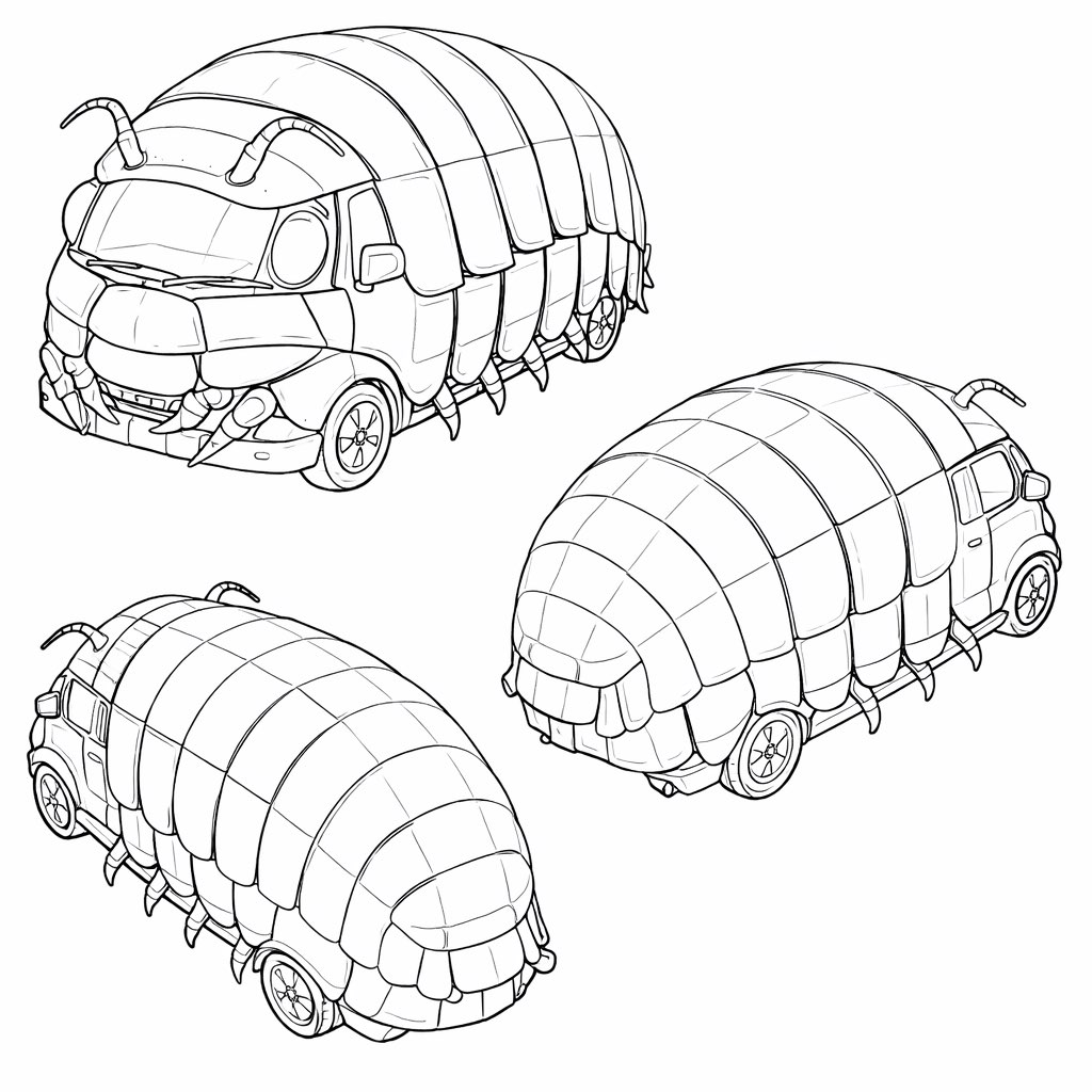 Bicho Bolita concept sketches